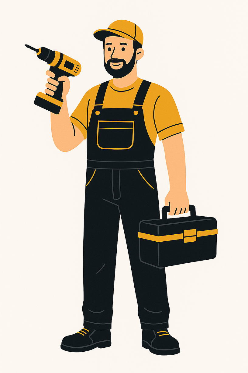 Professioneller Handwerker